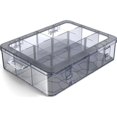 Organizer 9-24 Grids Adjustable Storage Container Compartment Plastic Storage Box Component Screw Holder Case Display Container