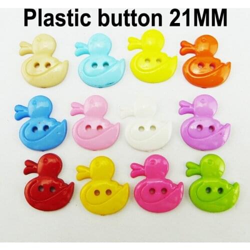 50PCS 21MM animal duck butto Plastic coat boots sewing clothes accessory kid joy button P-246