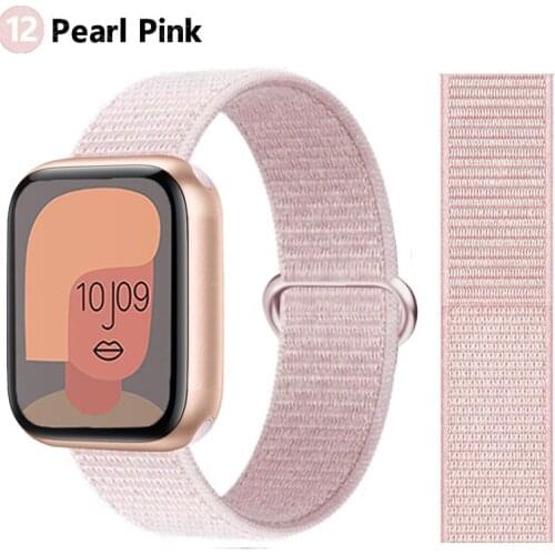 Strap For Apple watch band 44mm 42mm iWatch band 38mm 40mm Nylon Loop smartwatch belt bracelet correa Apple watch 6 se 5 4 3 2