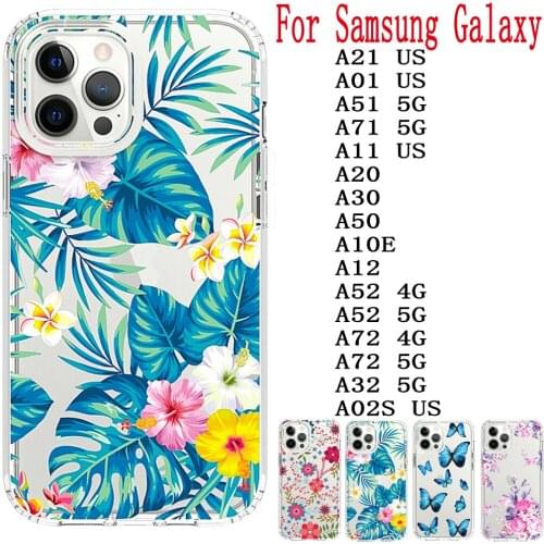 Sunjolly for Samsung Galaxy A71 Case A21 A01 A51 A71 A11 A20 A30 A50 A10E A12 A52 A72 A32 A02S US Case Phone Cover coque