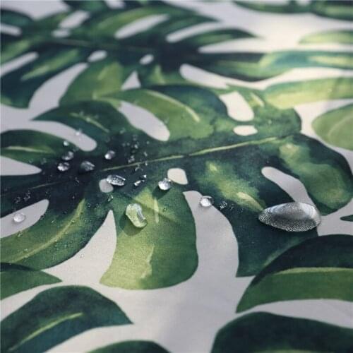 Tropical Plant Waterproof Polyester Cotton Tablecloth Restaurant Table Cloth Home Decor Tea Table Cover