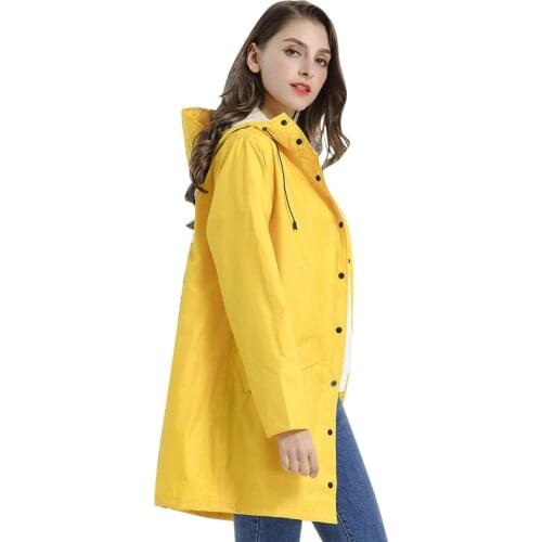Adult Long Raincoat Jacket Waterproof Outdoors Travel Hiking Student Poncho Thicken Portable Veste Pluie Woman Jacket BE50rc
