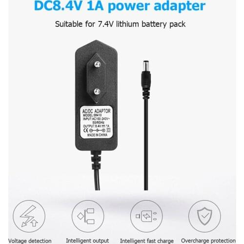 8.4V 1A 18650 Lithium Battery Charger DC5.5mm Plug Power Adapter Charger