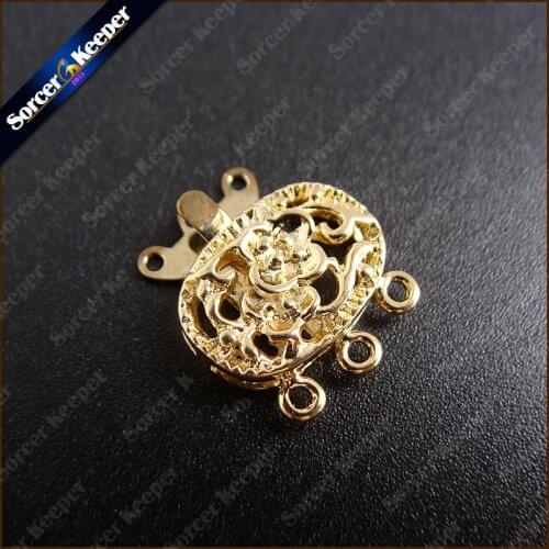 10 PCS Hand Made Pearls Jewelry Findings Roses Connect Fastener Closure Clasp Accessories For Women Beadwork Beading Jewelry
