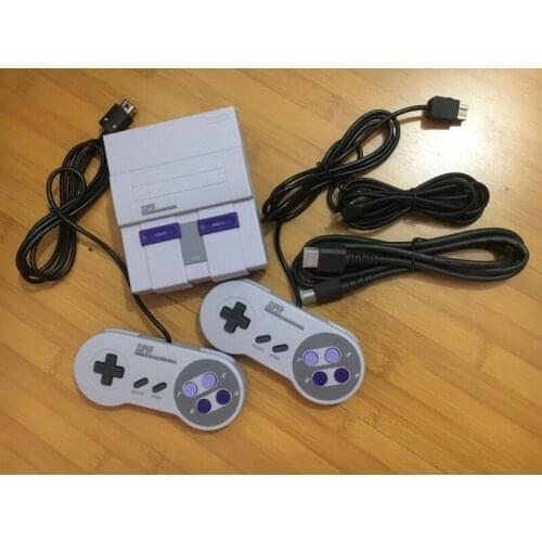 2021 Super HD Output For SNES Retro Classic Handheld Video Game Player TV Mini Game Console Built-in 21 Games with Dual Gamepad