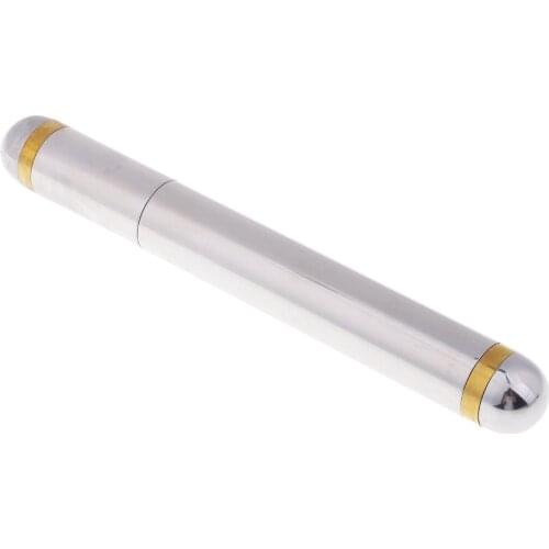 21cm Stainless Steel Cigar Tube Case Tobacco Holder Container Cigar Accessories
