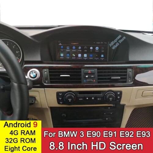 Android 9.0 8 Core 4+32GB GPS Navigation Car Multimedia Player For BMW 3 Series E90 E91 E92 E93 2009~2012 CIC HD Touch Screen