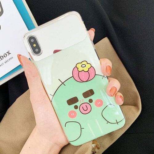VAVA Plant Cactus Case Hard Cover For iPhone 7 Plus X XS XR Xs Max 8 Plus Plain Cases Makeup Mirror Phone Case For iPhone 6 Plus