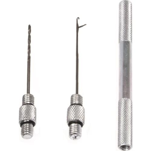 Carp Fishing Tools Feeder Fishing Aluminum Alloy Fishing Bait Drilling Suit Multiple Function Needle Aluminum Alloy Tackle