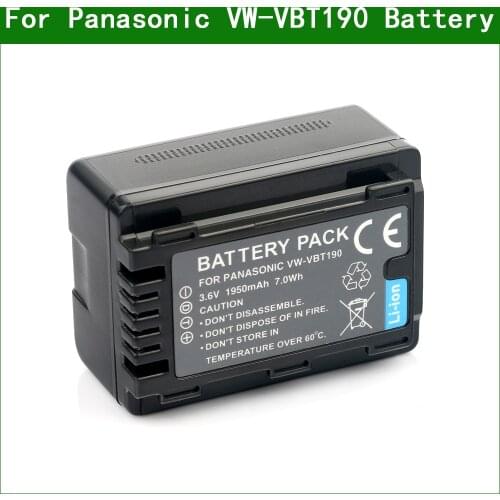 LANFULANG VW-VBT190 VW VBT190 rechargeable Battery Camera Batteries for Panasonic HC-VX980 HC-W580 HC-V180 HC-V380 HC-WXF995