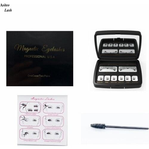 Magnetic Mink Lashes Magnetic EyeLashes Natural Hair Mink Lashes 3D Mink Fake Lash 100% Dramatic EyeLashes Fluffy