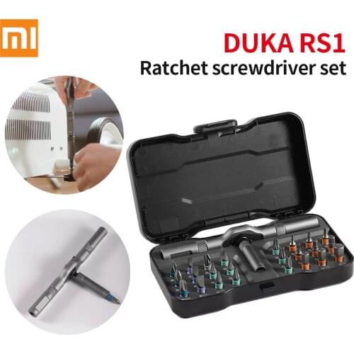 Xiaomi Youpin DUKA RS1 RS2 Multi-Purpose Ratchet Wrench Screwdriver 24-in-1/33-in-1 Screwdriver Kit S2 Magnetic Bits Repair Tool