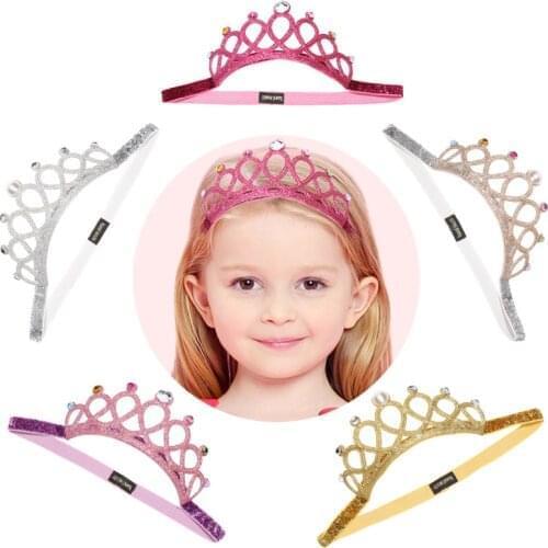 New Crown Baby Headband Birthday Party Baby Girl Head Band Baby Girls Headwear Tiara Head Wrap Gift For Kids Children Toddlers
