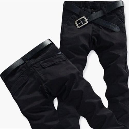 New Mens Rugged Casual Cargo Pants Pockets Fur Trouser Fashion Baggy Overalls Pants Tactical Joggers Pants Plus size 28-38