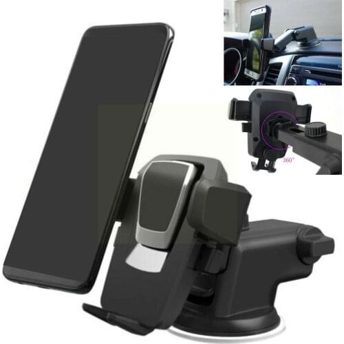 New Car Mobile Phone Holder Creative Car Suction Cup Metal Cup Car Adjustable Suction 360° Steering Holder V5R6
