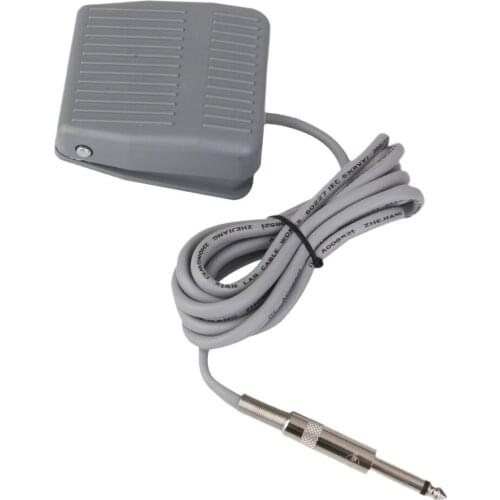 Grey Anit-slip Tattoo Foot Pedal Switch For Power Supply Machine 2M Cord