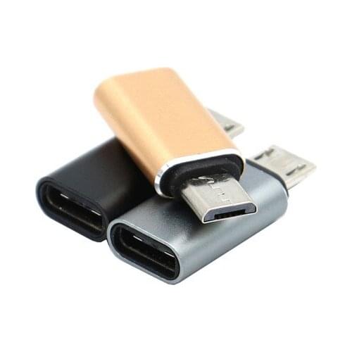 Type-C Adapter USB C to Micro USB Cable Alloy Micro USB Male to Type C Female Adapter Converter Connector for Phone Tablet