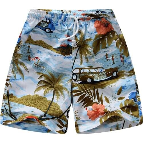 Beach shorts board shorts for boy Polyester 100% 100 cm to 150 cm BSG12