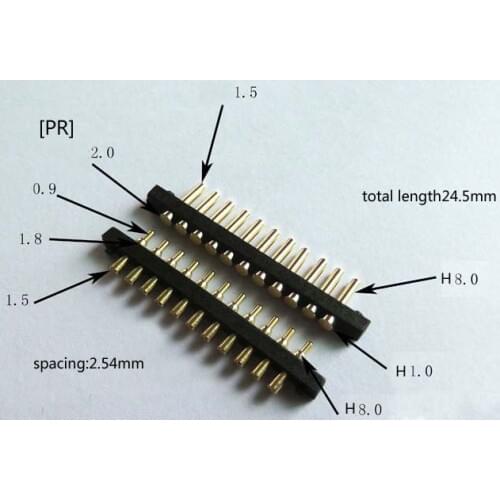 [PR] pogo pin connector 11pin mobile phone connectors thimble needle spring high current spring contact pin Free Shipping
