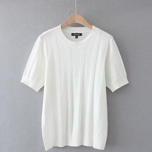 Plus Size Womens Ice Silk Slim T-shirts Short Sleeve Summer Tops Oversized Crochet Tee