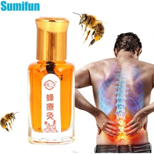 12ml Self heating Bee Venom Oil For Joints Pain Waist Foot Pain Relax Tiger Balm Backache Rheumatoid Arthritis Relief Patches