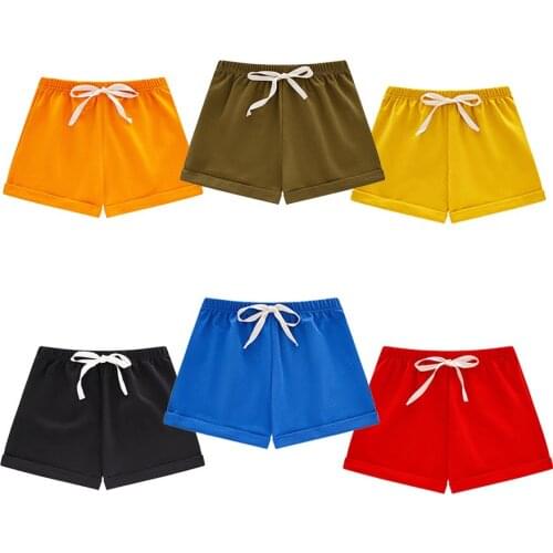 Summer 1-10 Yrs Children Cotton Shorts For Toddler Boys Girls Candy Color Shorts Toddler Panties Kids Beach Short Sports Pants