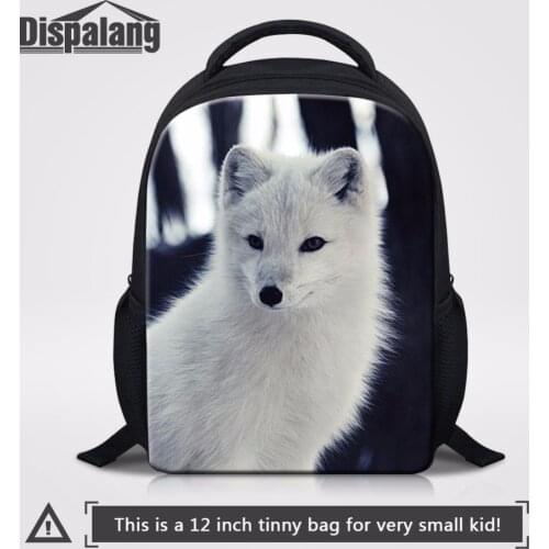 Dispalang Fox Prints Toddler Shoulder Bag Kids Kindergarten Bookbag Mini Schoolbag Preschool Nursery Backpack Small Rucksack