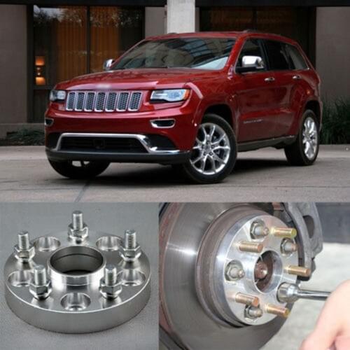 Teeze 4pcs Billet 5 Lug 1/2" - 20 UNF Studs Wheel Spacers Adapters For Jeep Grand Cherokee 2004-2017