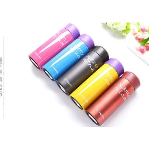 1PC 330ml 304 Stainless steel Vacuum Cup 5 Colors Belly Cup Portable Thermos Mug Thermol Bottle Thermocup for Lover KD 1477