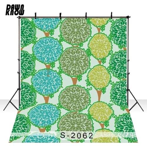 DAWNKNOW Cartoon Tree Vinyl Photography Background For Newborn Photo Shoot Backdrop For Wedding Photo Studio S2062