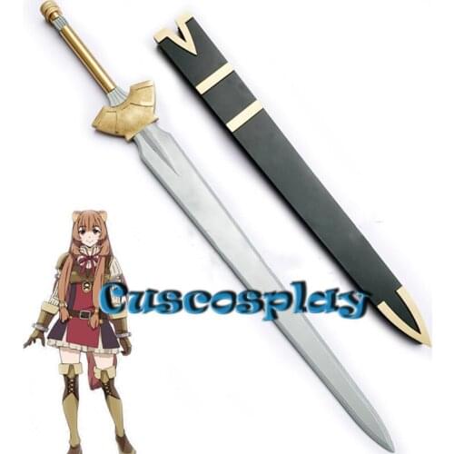 The Rising of The Shield Hero Raphtalia Sword Cosplay Prop Weapons with Sheath Scabbard PVC Swords Cosplay Props for Halloween