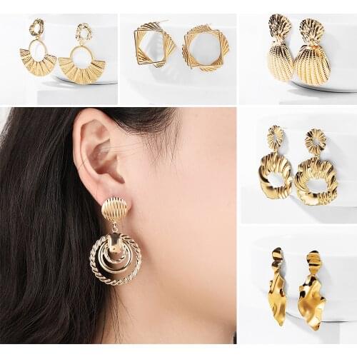 WYBU Classic Style Irregular Shaped Geometry Earring Womens Jewelry Earing bijouterie Pendant Hanging Earrings