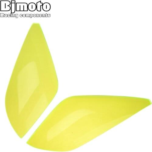 BJMOTO Motorcycle Headlight Lens Headlamp Protective Cover ABS Headlamp Lens Covers For Yamaha MT-09 MT 09 MT09 TRACER 2015-2018