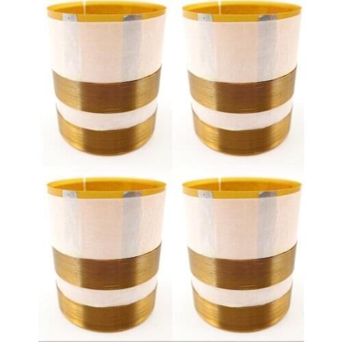 4PCS Pure Flat Aluminum wire voice coil For JBL 2262HPL,JBL 2265HPL,JBL 2268HPL ,JBL SRX voice coil 8 ohms