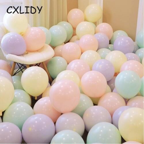 10inch Macaron Balloons Birthday Party Decoration For Kids Wedding Celebration Balloon Baby Shower Party Supplies aa092