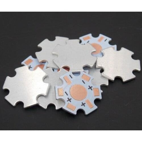 10pcs/lot 1W 3W 5W High Power LED Heat Sink Aluminum Base Plate 20mm driver board