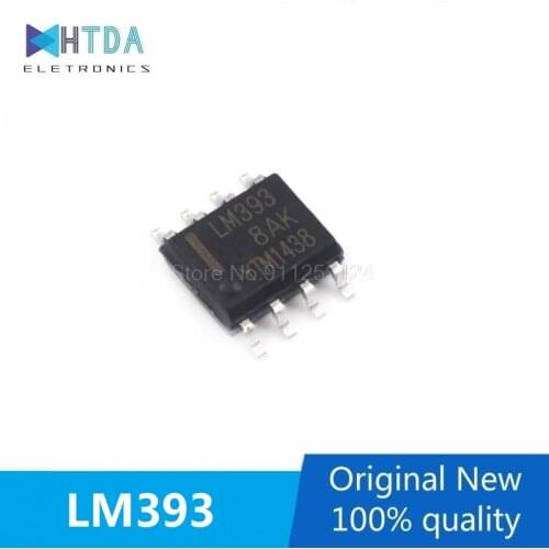 20pcs/lot LM393 LM393DR SOP8 voltage comparator In Stock