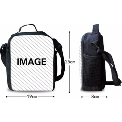 30pcs Sublimation DIY Blank White Student Polyester portable thick lunch bag ice pack SN1566
