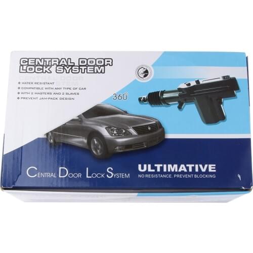 4Door Power Central Lock Kit Car Remote Control Conversion w/2 Keyless Entry