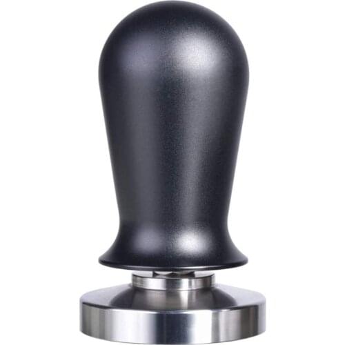 51/53/58mm Coffee Distributor Tamper with Spring Loaded Stainless Steel Flat Tamper Distribut Aluminum Handle Coffee Accessories
