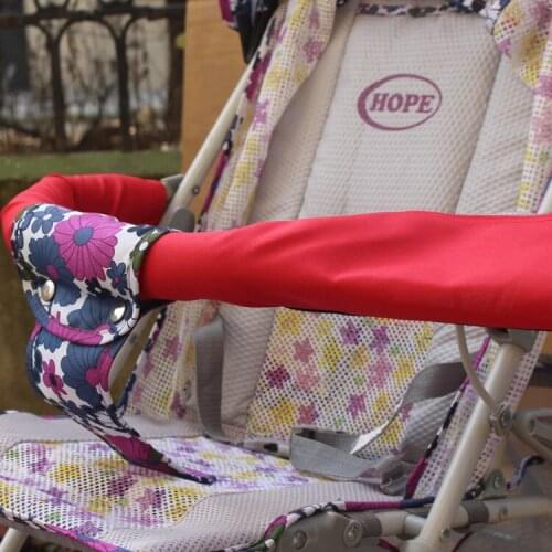 Baby Stroller Accessories Armrest Cover Pushchair Pram Front Handle Stroller Organizer Carriage Front Handle Bumper Cover Tool