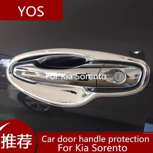 Car door handle case for Kia Sorento 2015-2019 Exterior Door Handles decorative strip protection ABS Sorento L