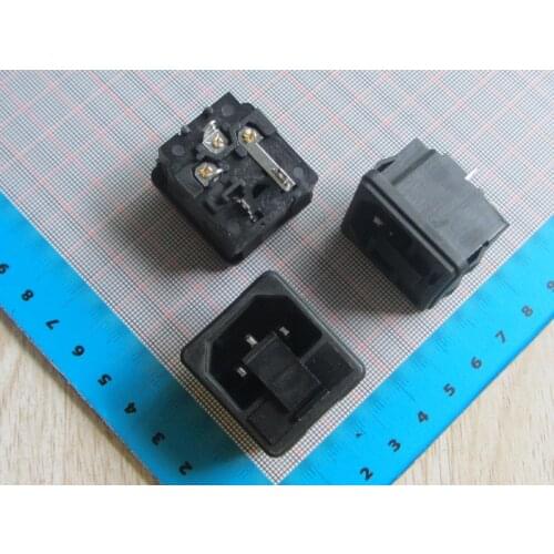 Free ship 50pc High quality AC socket adapter SP-861 3 foot AC power socket connector 10A 250V jack interfaces with fuse 5*20MM