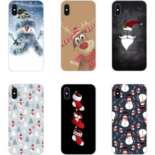 For Samsung Galaxy S4 S5 MINI S6 S7 edge S8 S9 S10 Plus Note 3 4 5 8 9 Accessories Phone Cases Covers Merry Christmas