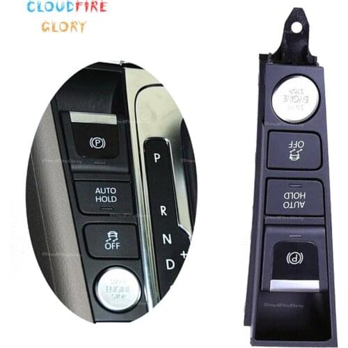 CloudFireGlory 3AD927137A For VolksWagen Passat CC Passat B7 2010 2011 2012 2013 2014 2015 EPB Auto Hold ESP Engine Button