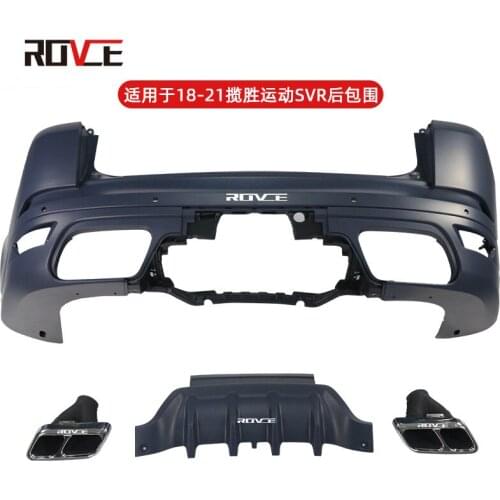 Suit For Range 2018-2022 Rover Sport Svr Surround Rear Bar Kit Square Tailpipe Exhaust