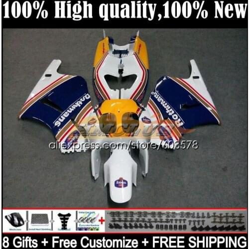 Body For HONDA VFR400 R V4 VFR400R 1989 1990 1991 1992 1993 35CL.66 RVF VFR 400 R RR CC NC30 89 90 91 92 93 Fairing Rothman Blue