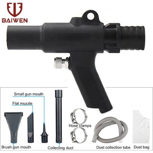 Air Wonder Guns Kit Duster Compressor Dual Function Air Vacuum Blow Suction Guns Pistol Type Pneumatic Vacuum Cleaner Tool