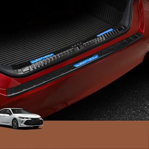 Rear guard plate special trunk trim strip car modification protection decorative tail box pedal For Toyota AVALON 2019 2020