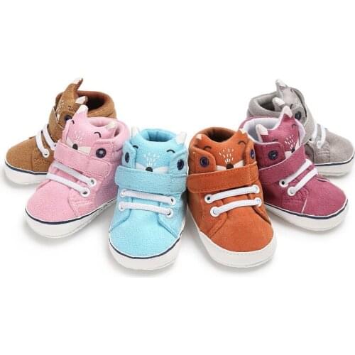 Baby Girl Shoes First Walkers Canvas Baby Shoes Cute Animal Baby Spring Autumn Sports Leisure Fashion Baby Shoes